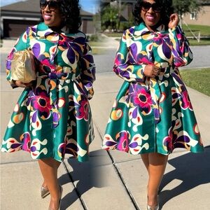 Vibrant Multicolor Women's Dress